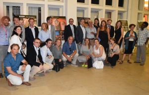 Polish and Lebanese members of the archaeological and conservation teams during the opening of the exhibition occasioned by the 20th anniversary of work in Lebanon. French Embassy in Beirut, 20 September 2016 (Photo Julia Wysocka).