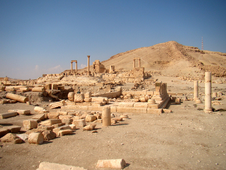 Palmyra – view of the temple of Allat excavated by Polish archaeologists from PCMA expedition. Photo Marcin Wagner